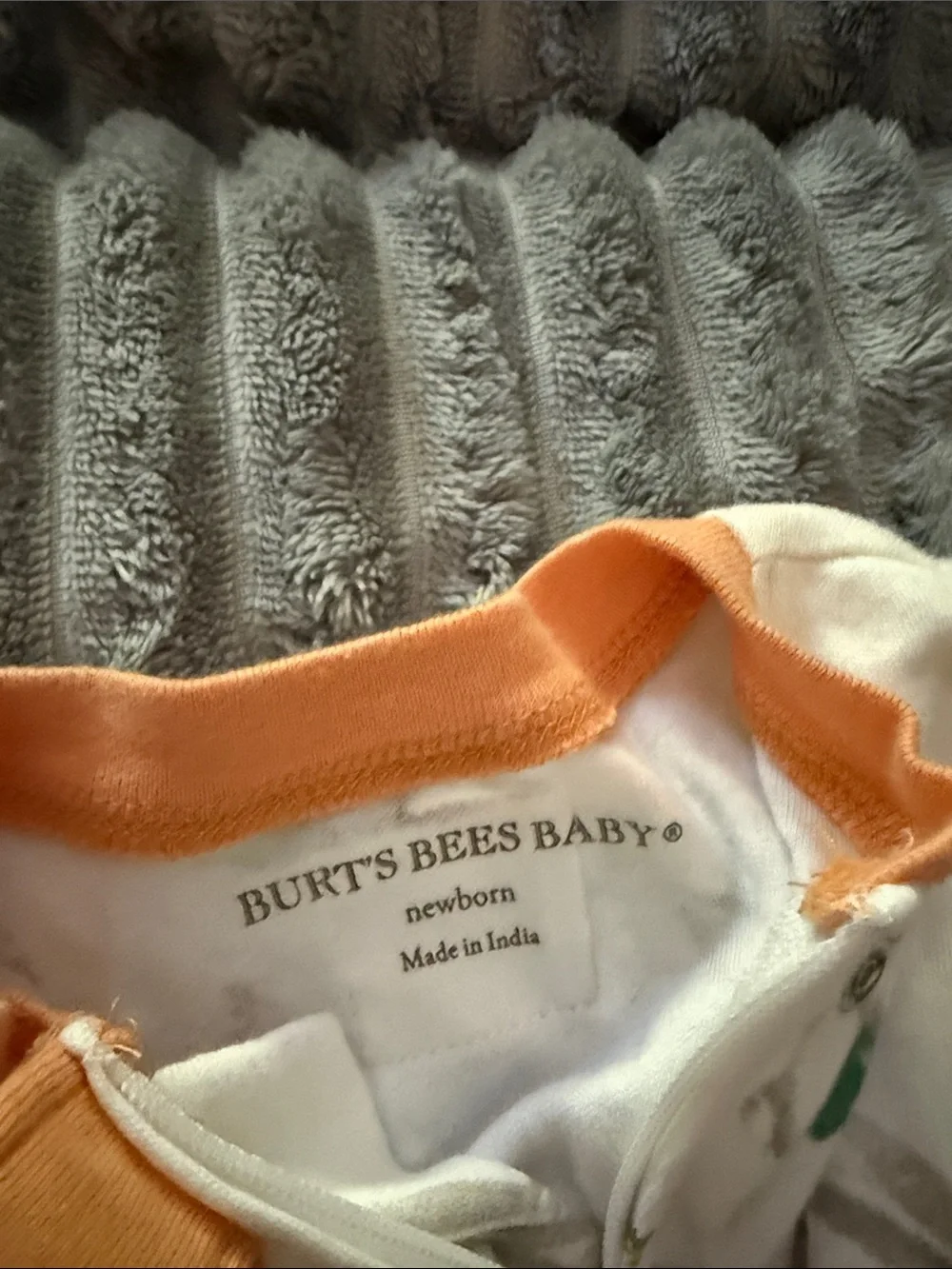 White Bunny & Carrot Footed One-Piece Pajamas for Kids